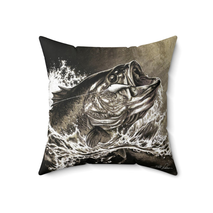 "Hooked" Square Pillow