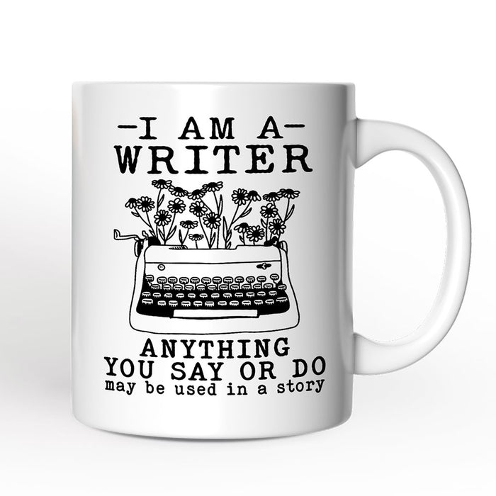 I Am A Writer Personalized Mug, Book Lover Gift With Custom Name Personalized Ceramic Mug OrnamentallyYou 12oz Mug Non-Custom