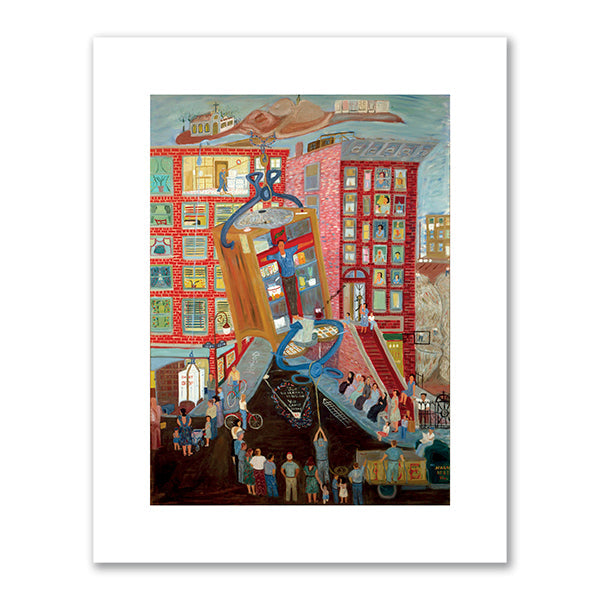 Ralph Fasanella, Iceman Crucified #3, 1956, American Folk Art Museum, New York. Fine Art Prints in various sizes by Museums.Co