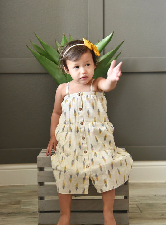 Printed Acorn Maxi Dress Dress Yo Baby Wholesale