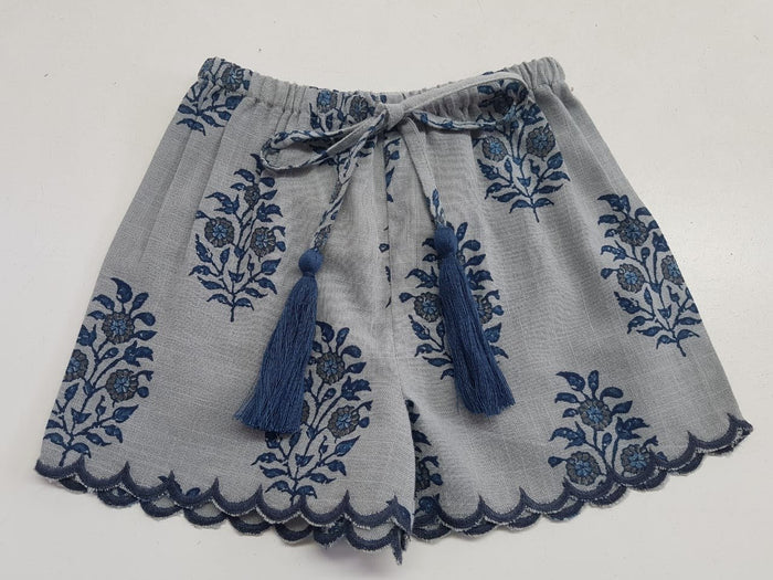 Infant Scalloped Drawstring Shorts 3 Piece Shorts Set Yo Baby Wholesale