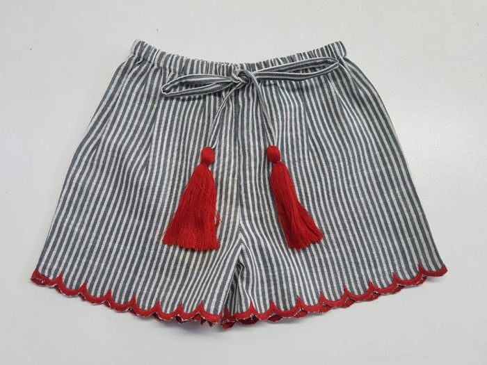Infant Scalloped Drawstring Shorts 3 Piece Shorts Set Yo Baby Wholesale
