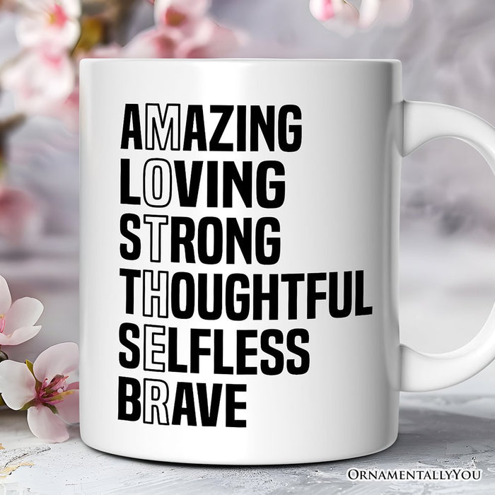 Inspirational Mother's Definition Coffee Mug, Thoughtful Gift for Her Personalized Ceramic Mug OrnamentallyYou 12oz Mug Non-Custom