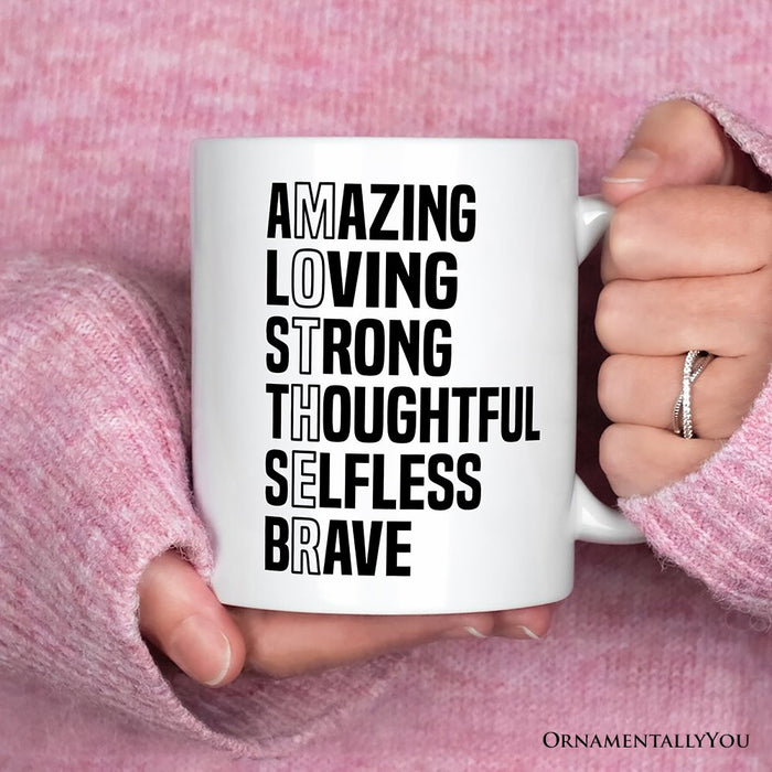 Inspirational Mother's Definition Coffee Mug, Thoughtful Gift for Her Personalized Ceramic Mug OrnamentallyYou
