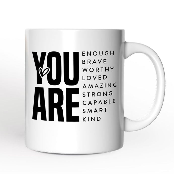 Inspirational Words Personalized Mug, Significant Other Gift With Custom Name Personalized Ceramic Mug OrnamentallyYou 12oz Mug Non-Custom