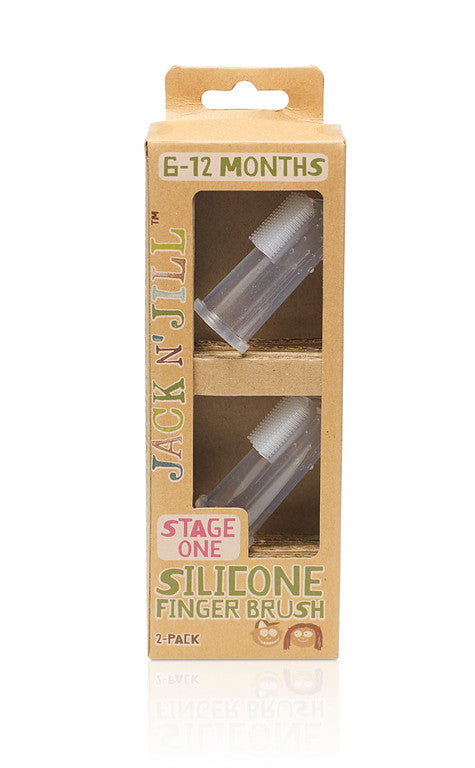 Jack N' Jill Silicone Finger Toothbrushes 2 Pack - Stage 1