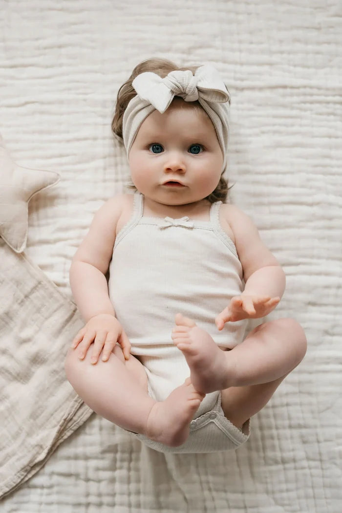 Jamie Kay Organic Cotton Modal Singlet Bodysuit - Beech Size 0000