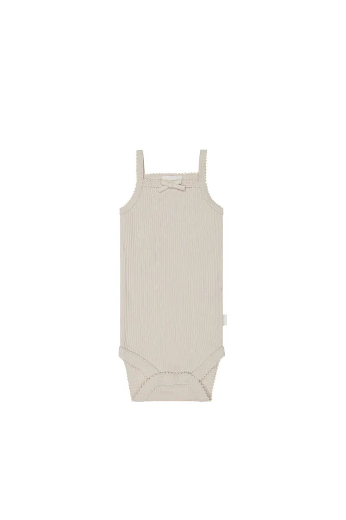 Jamie Kay Organic Cotton Modal Singlet Bodysuit - Beech Size 0000