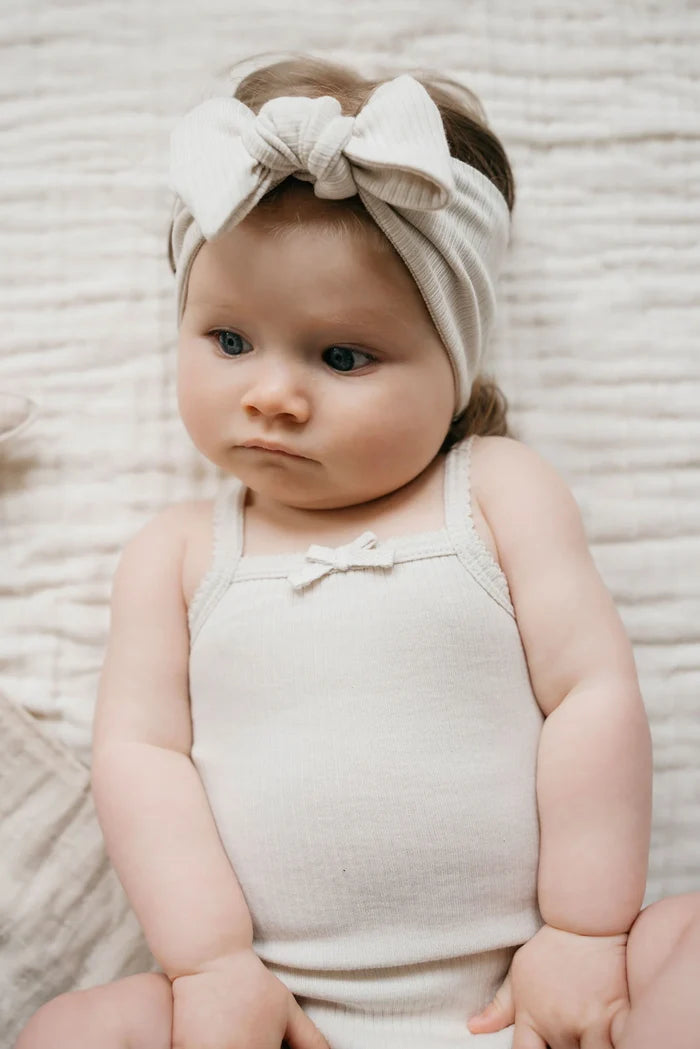 Jamie Kay Organic Cotton Modal Singlet Bodysuit - Beech Size 0000