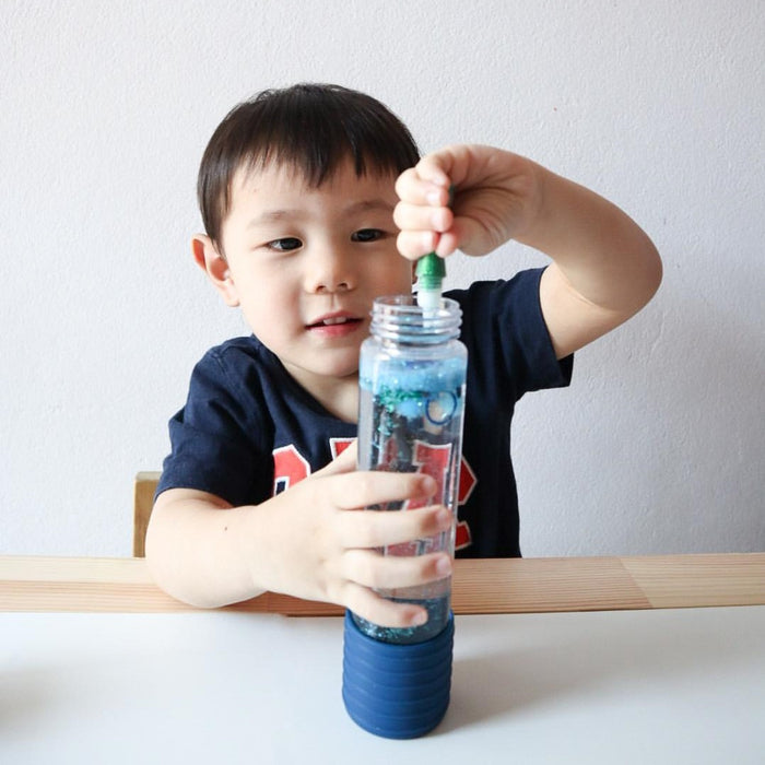 Jellystone DIY Calm Down Sensory Bottle - Blue