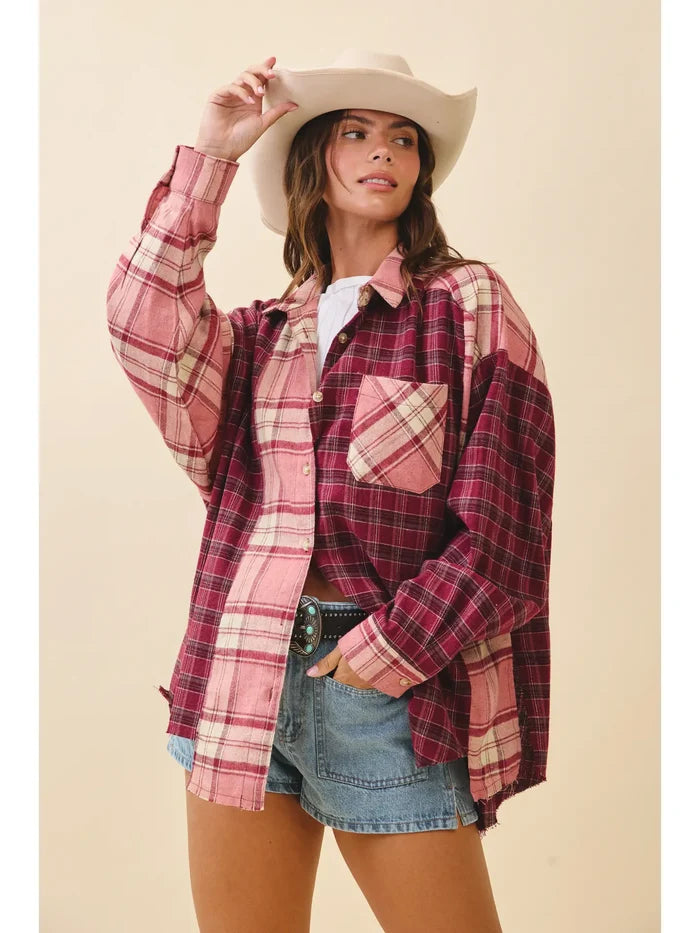Kambrie Plaid Flannel Shirt
