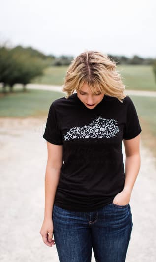 Kentucky Distilleries Word Art Tee - Tees