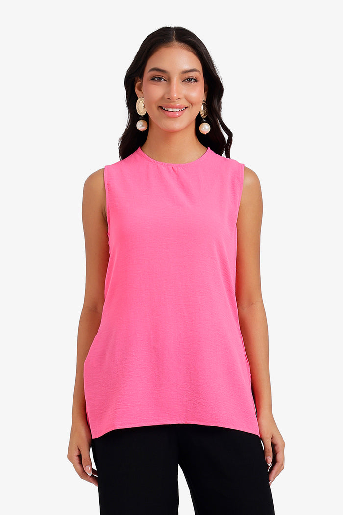 Keyhole Back Closure Blouse