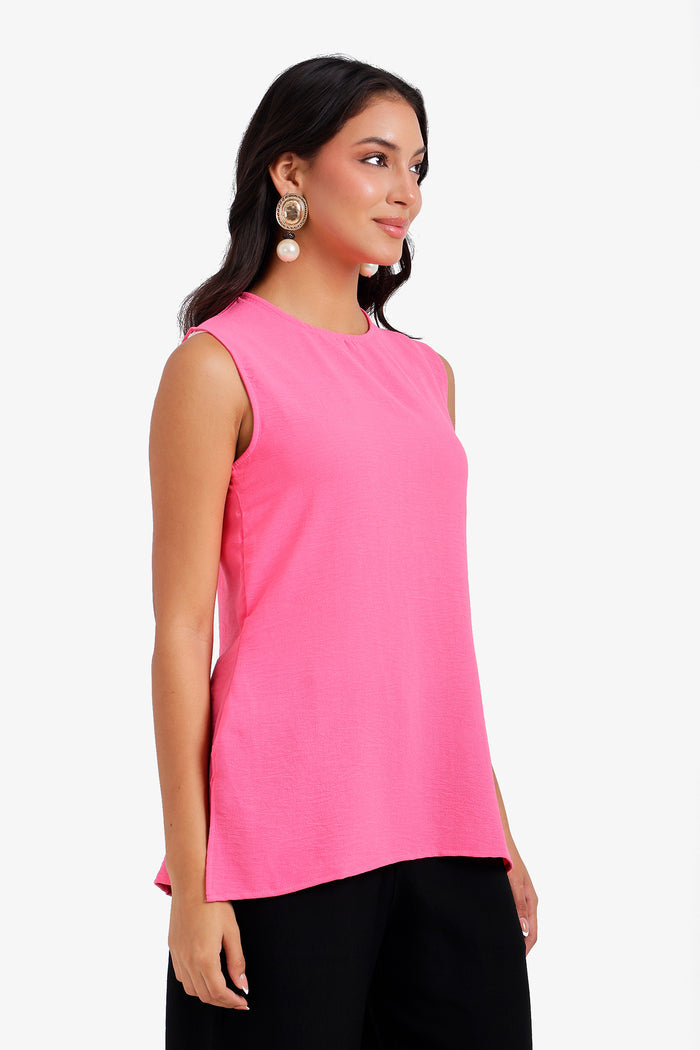 Keyhole Back Closure Blouse