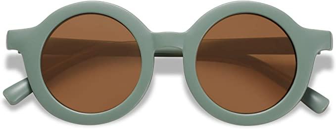 Kids Sunglasses with UV Protection Sunglasses Yo Baby Wholesale Sage green