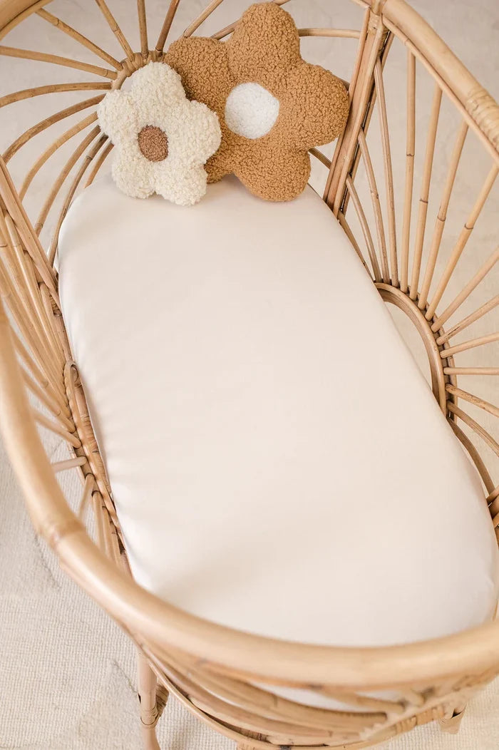 Kiin Organic Bamboo Cotton Change Pad & Bassinet Sheet - Ivory