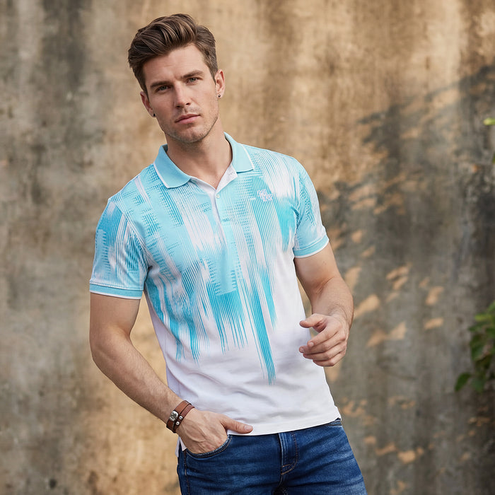 Killer Men Light Green Printed Slim Fit T-Shirts