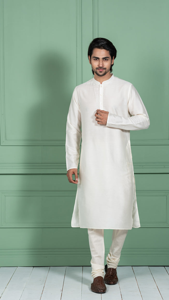 Kisah Men Blue Kurta Jacket Set