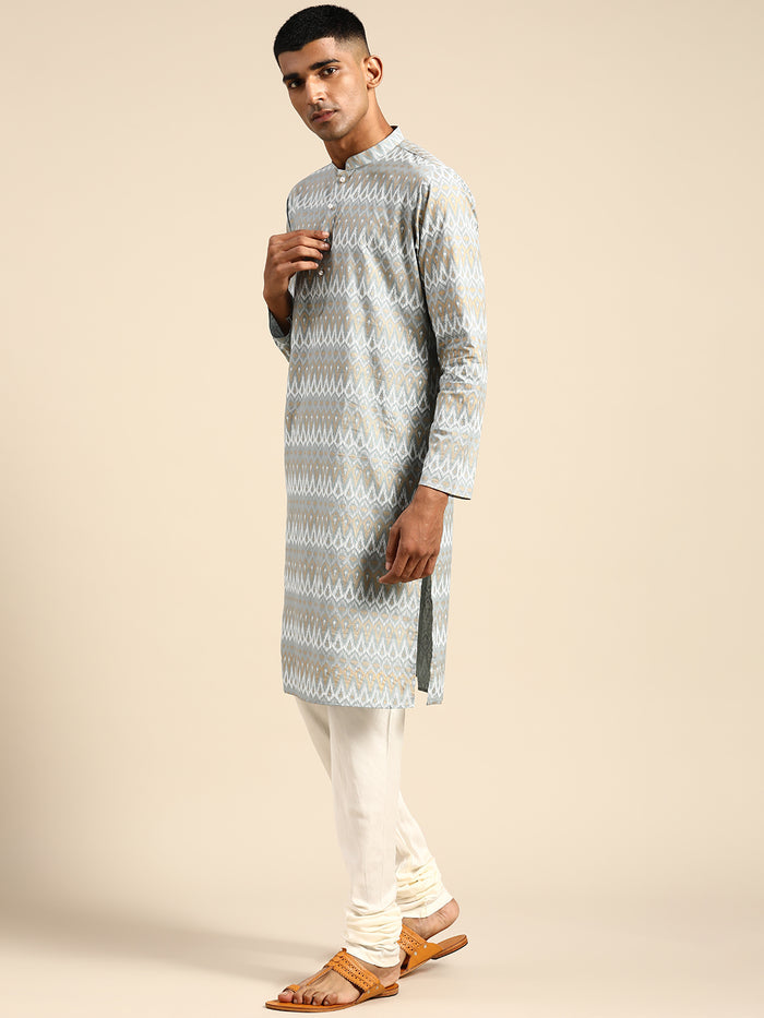 Kisah Men Blue Kurta Set