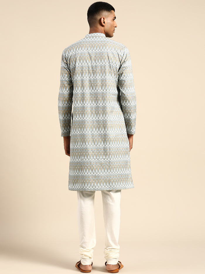 Kisah Men Blue Kurta Set