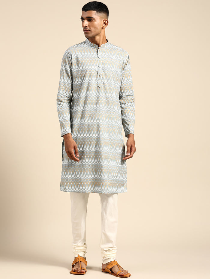 Kisah Men Blue Kurta Set