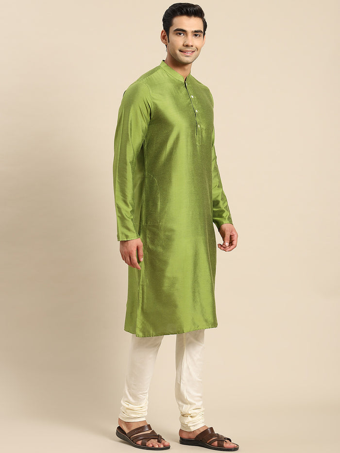 Kisah Men Gold Kurta Jacket Set