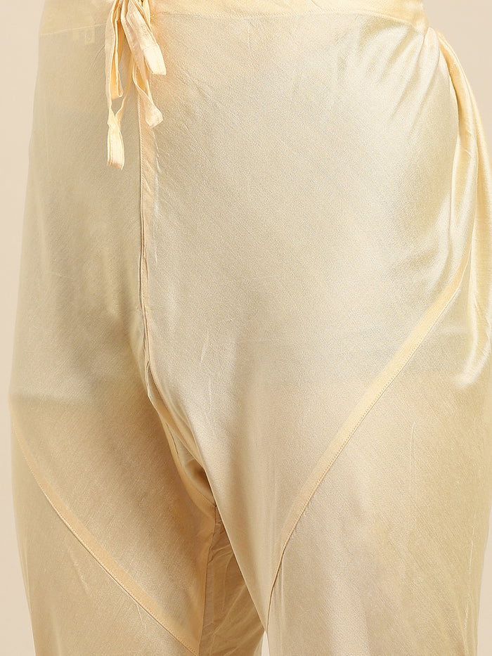 Kisah Men Gold Kurta Jacket Set