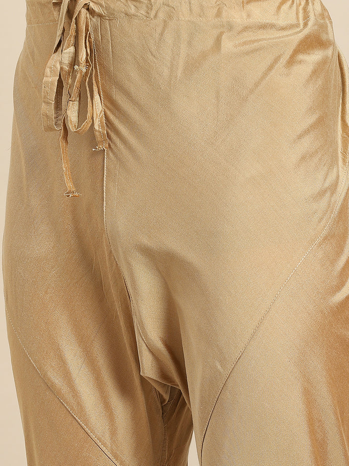 Kisah Men Gold Kurta Jacket Set