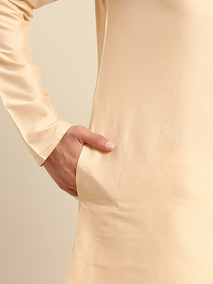 Kisah Men grey Kurta Jacket Set