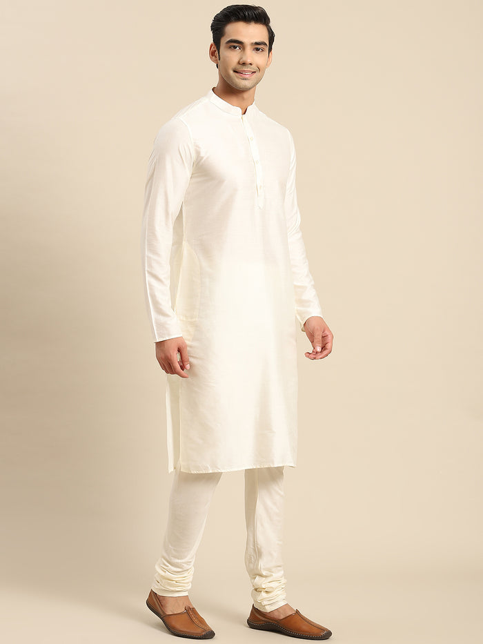 Kisah Men Maroon Kurta Jacket Set