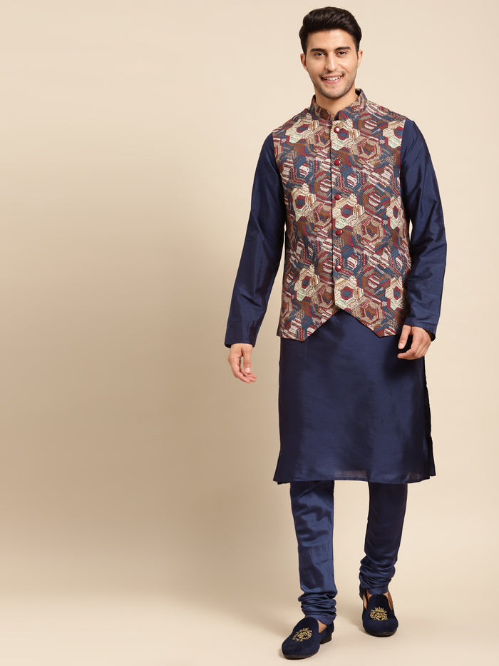 Kisah men Multi kurta jacket set