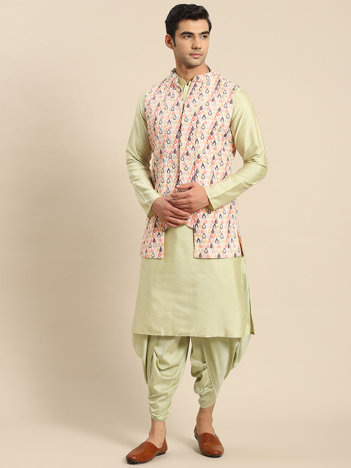 Kisah Men Multi Kurta Jacket Set