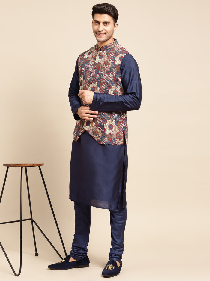 Kisah men Multi kurta jacket set