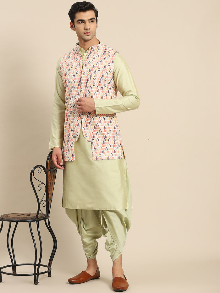Kisah Men Multi Kurta Jacket Set