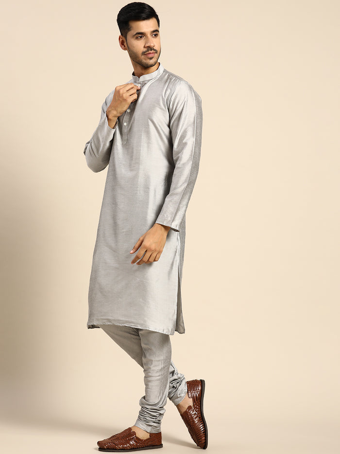 Kisah Men Navy blue Color Kurta Jacket Set