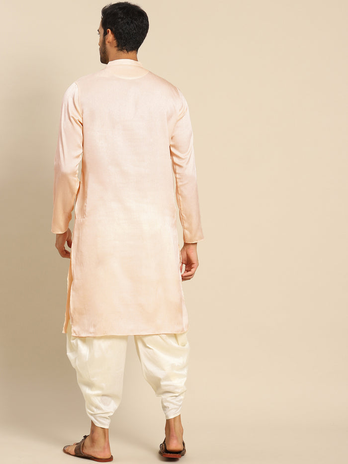 Kisah men peach kurta set