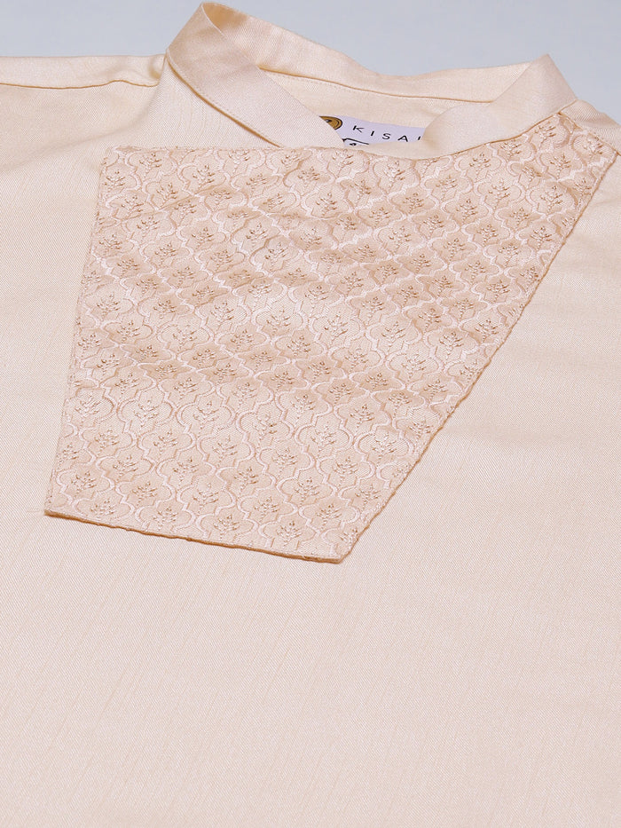 Kisah men peach kurta set