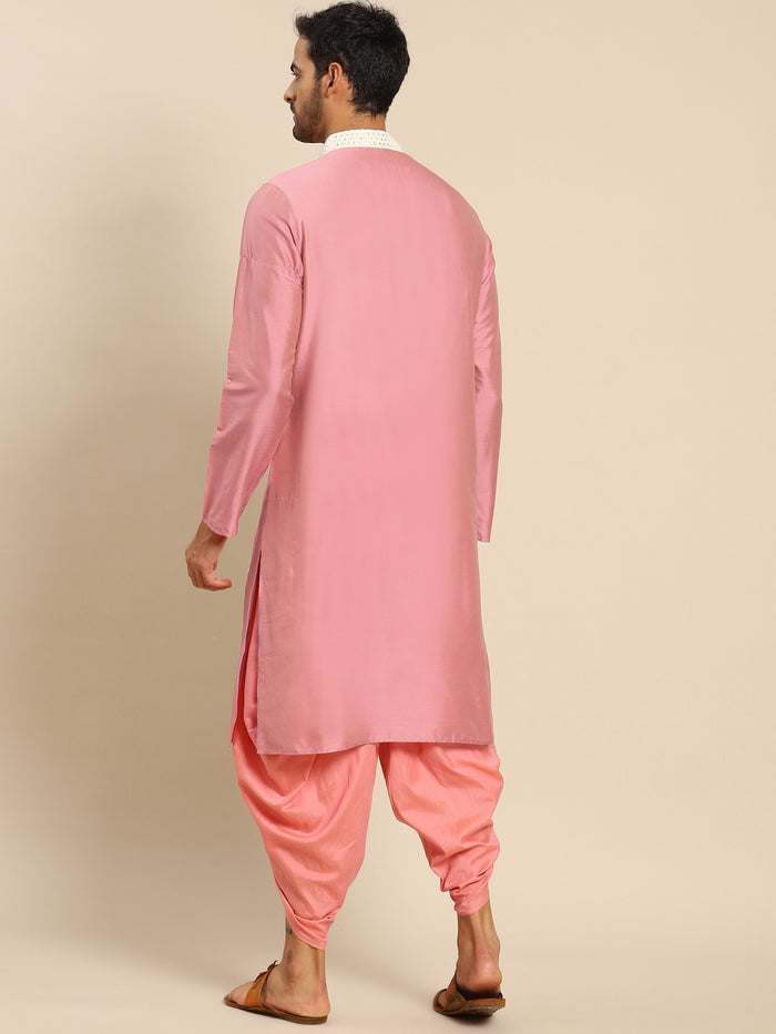 Kisah men pink kurta set