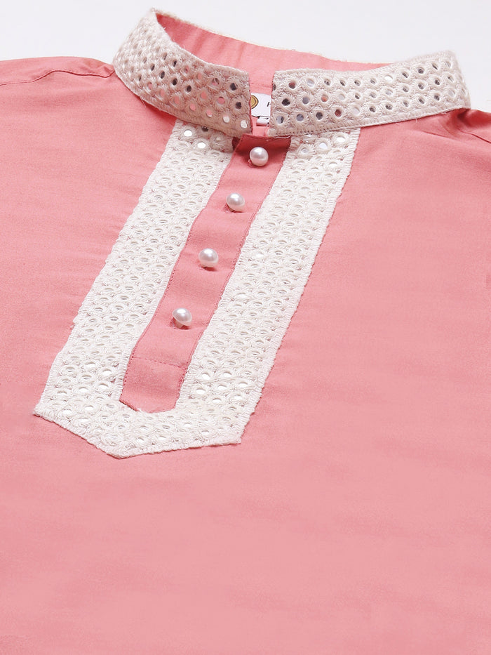 Kisah men pink kurta set