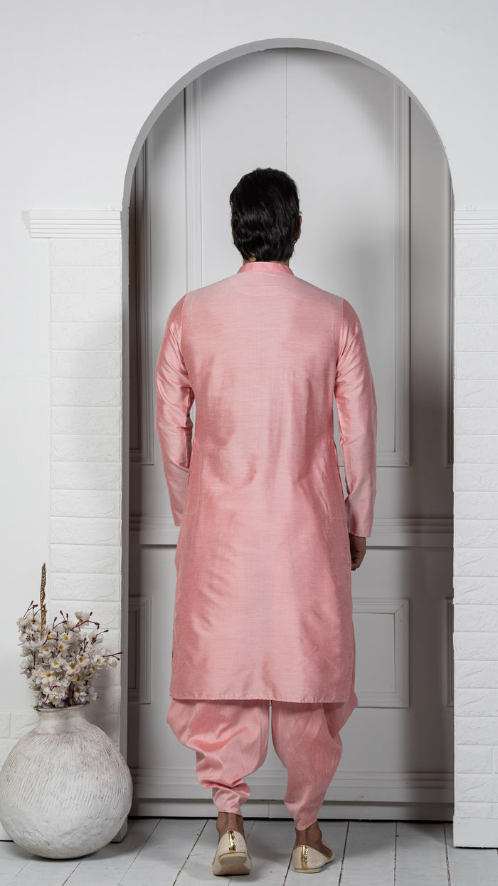 Kisah Men Pink Kurta Set