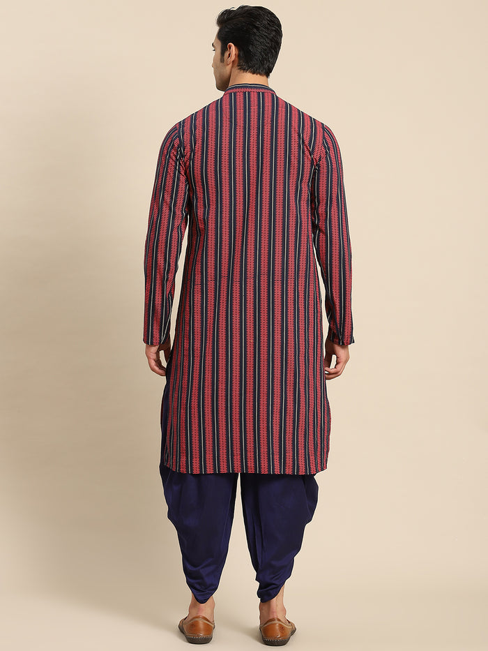 Kisah Men Red Kurta Set