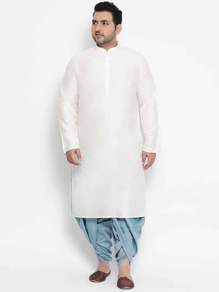 Kisah Men's Blue Indowestern Set With Dhoti