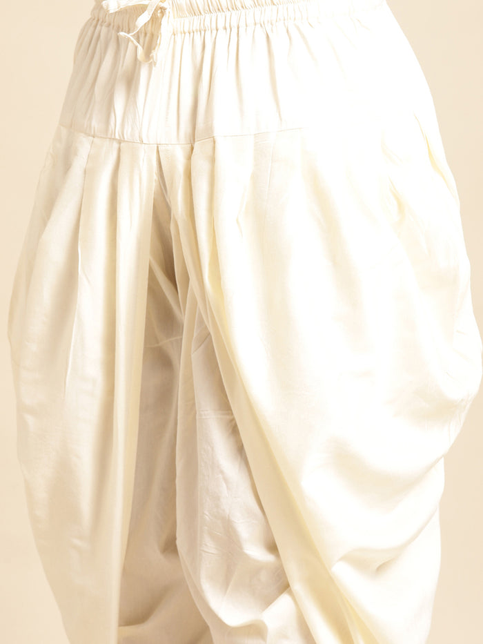 Kisah Men's Gold Indowestern Set With Dhoti