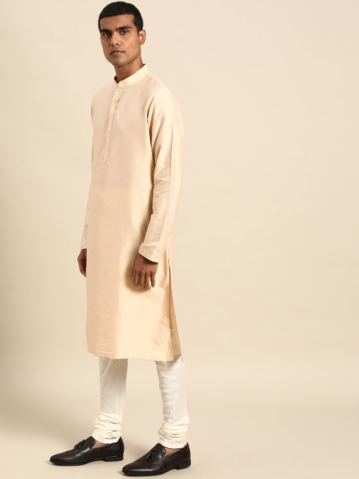 Kisah Men's Lime Indowestern Set With Kurta and Churidar
