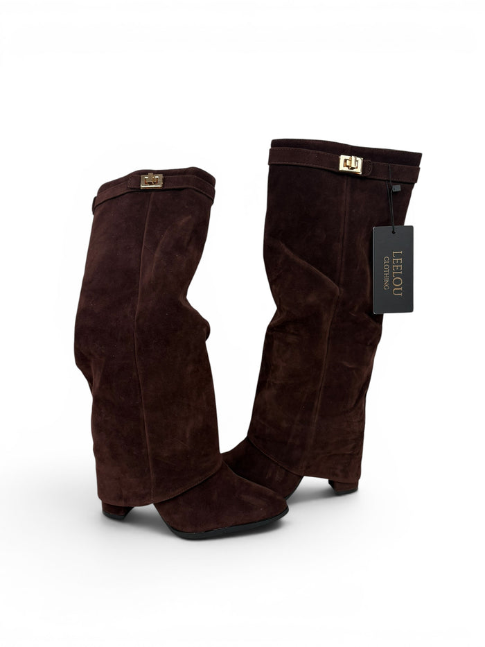 Knee High Buckle Boots