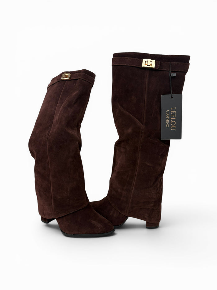 Knee High Buckle Boots