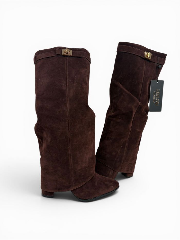 Knee High Buckle Boots