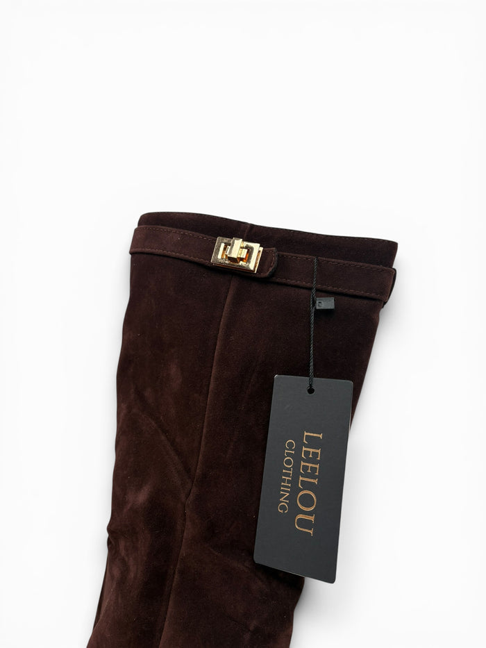 Knee High Buckle Boots