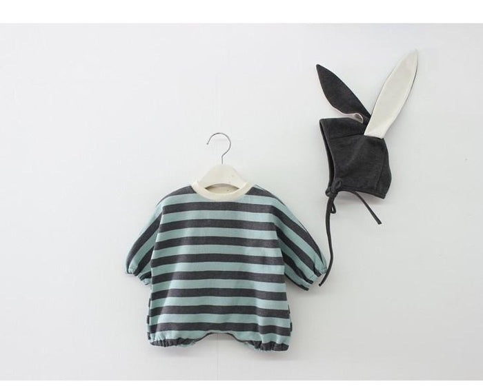 Knit Romper & Bunny Hat Set - Unisex Yo Baby India