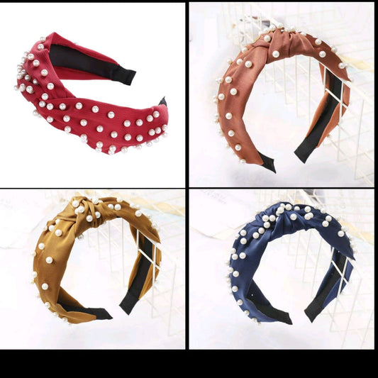 Knotted Pearl Hair Band Yo Baby India
